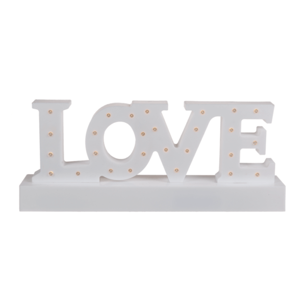 Šviečiantis stovelis “LOVE”
