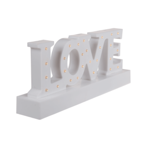 Šviečiantis stovelis “LOVE”