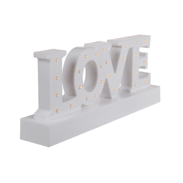 Šviečiantis stovelis “LOVE”