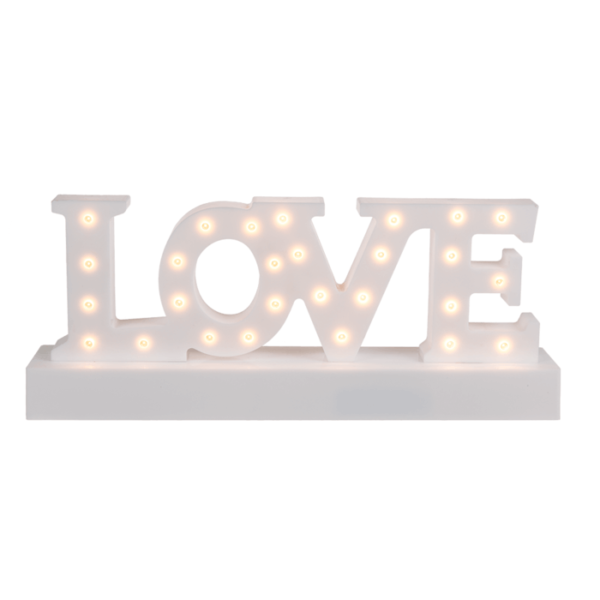 Šviečiantis stovelis “LOVE”