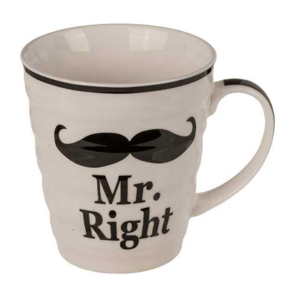 Puodelių rinkinys Jam ir Jai “Mr&Mrs always right”