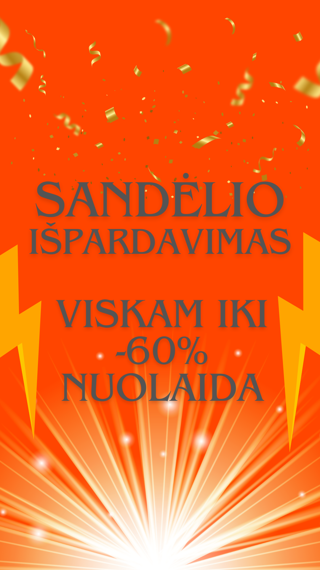 Sandėlio išpardavimas