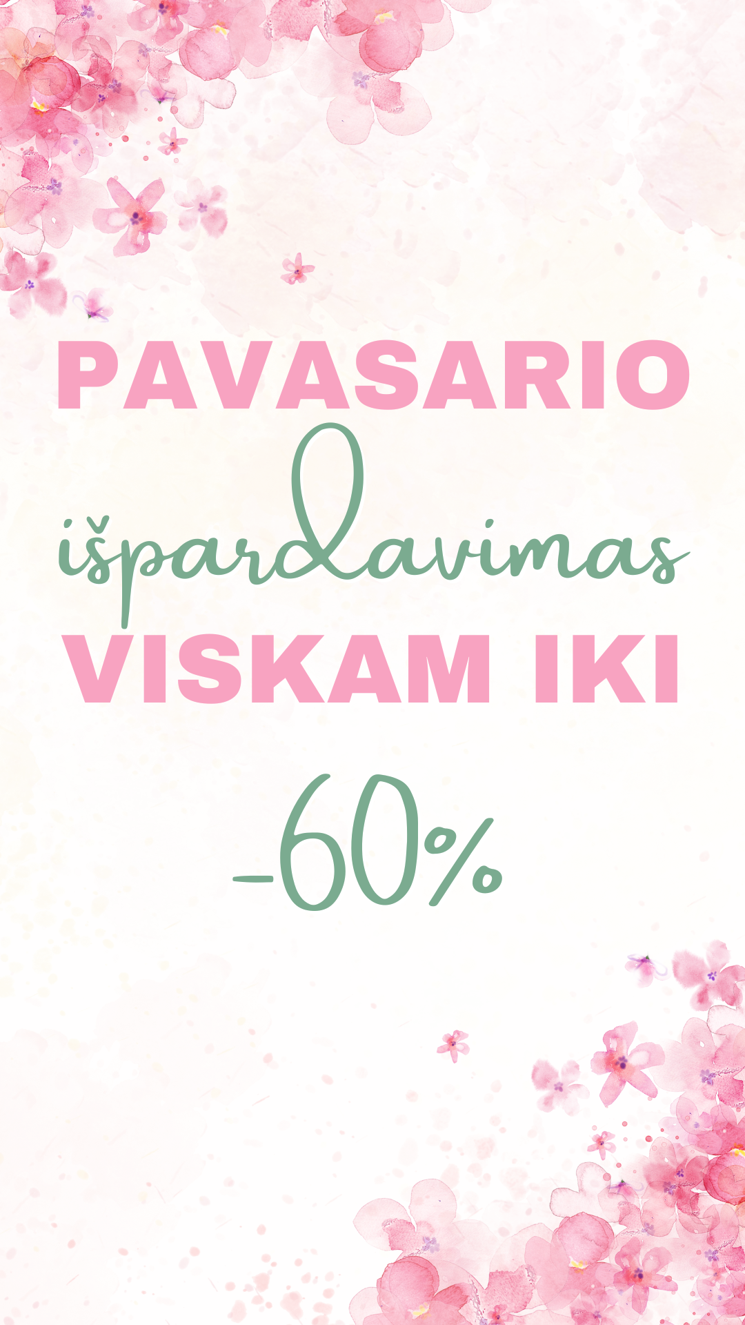 Pavasario išpardavimas